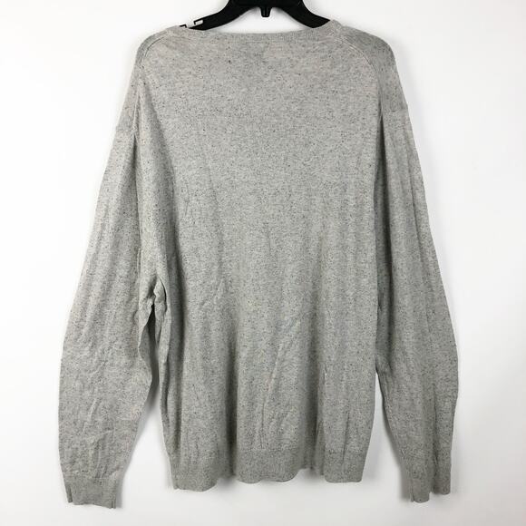 Bonobos Mens Henley Pullover Sweater XXL Shell Grey Hemp Silk Long Sleeve NWT - Picture 3 of 8